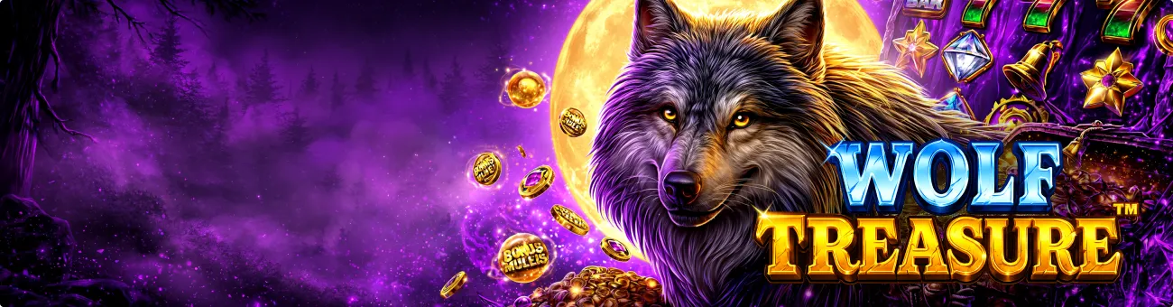 Wolf treasure slot Banner 1